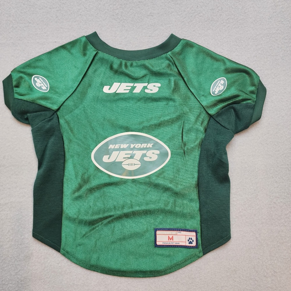 NFL New York Jets Pet Jersey Green Mesh Dog Cat Shirt Medium